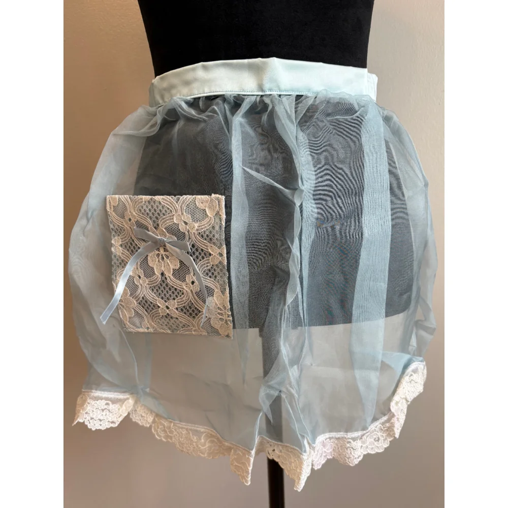 Vintage Baby Blue Hostess Apron